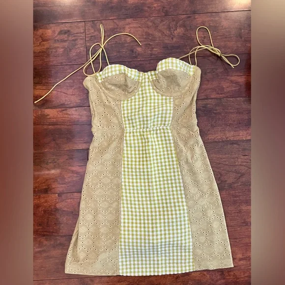 white christmas dresses Kimchi Blue Urban Outfitters Corset Slip Mini Dress – White Chocolate  Couture main image 0